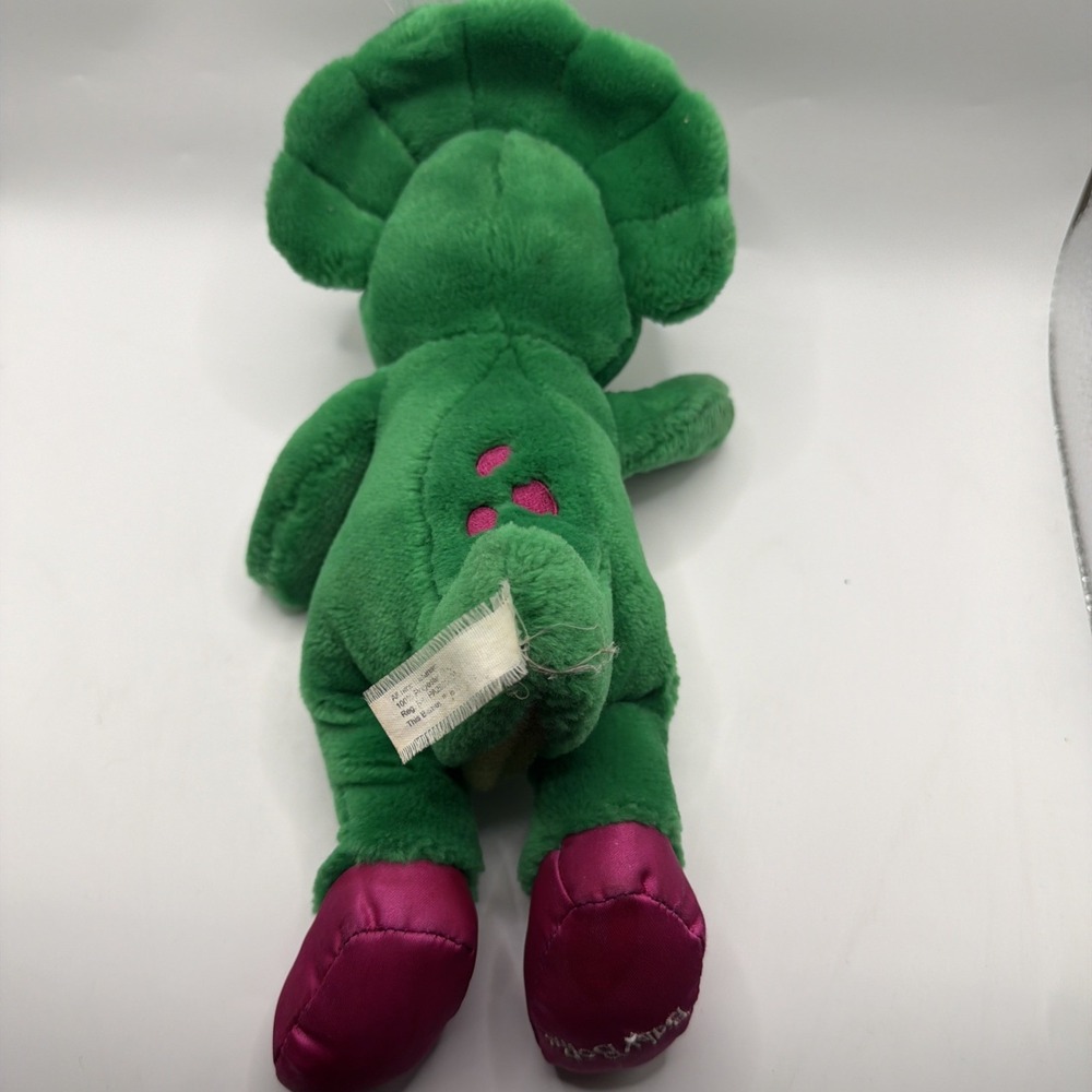 Baby Bop Green Dinosaur (Barney The Purple Dinosaur) Soft Plush 11" 1992 *SINGS* - Picture 3 of 4